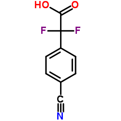 2-(4-cyanophenyl)-2,2-difluoroacetic acid Structure