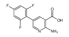 2-amino-5-(2,4,6-trifluorophenyl)pyridine-3-carboxylic acid Structure