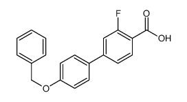 2-fluoro-4-(4-phenylmethoxyphenyl)benzoic acid Structure