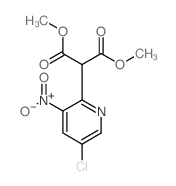 2-(5-氯-3-硝基吡啶-2-基)基丙二酸二甲酯结构式