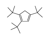 1,2,4-tritert-butylcyclopenta-1,3-diene结构式