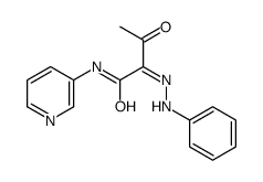3-oxo-2-(phenylhydrazinylidene)-N-pyridin-3-ylbutanamide结构式