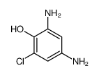 2,4-二氨基-6-氯苯酚结构式