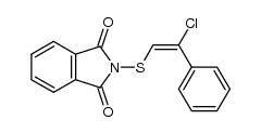 N-(2-chloro-2-phenylvinylthio)phthalimide结构式