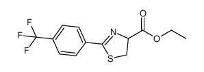 ethyl 2-(4-(trifluoromethyl)phenyl)-4,5-dihydrothiazole-4-carboxylate结构式
