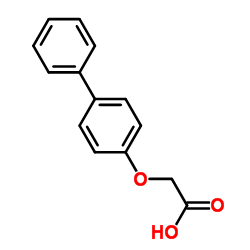 (4-联苯氧基)乙酸结构式