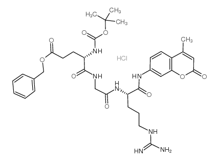 Boc-Glu(OBzl)-Gly-Arg-AMC · HCl structure