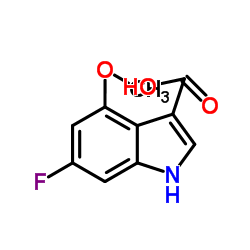 6-Fluoro-4-methoxy-1H-indole-3-carboxylic acid Structure