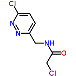 2-Chloro-N-[(6-chloro-3-pyridazinyl)methyl]acetamide Structure