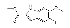 5-氟-6-甲氧基-1H-吲哚-2-甲酸甲酯结构式