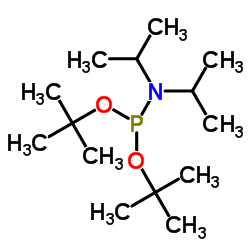 Di-tert-butyl diisopropylphosphoramidoite structure