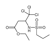 ethyl 4,4,4-trichloro-3-(propylsulfonylamino)butanoate Structure