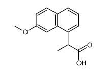 2-(7-Methoxy-1-naphthyl)propanoic acid Structure