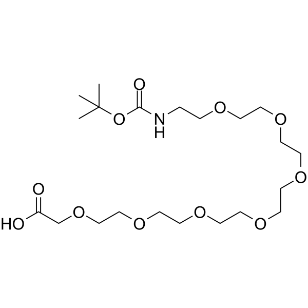 Boc-NH-PEG7-acetic acid结构式