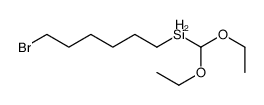 6-bromohexyl(diethoxymethyl)silane结构式