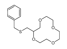 2-(benzylsulfanylmethyl)-1,4,7,10-tetraoxacyclododecane结构式