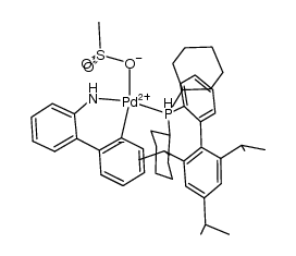 甲烷磺酸(2-二环己基膦基-2',4',6'-三-异丙基-1,1'-联苯基)(2'-氨基-1,1'-联苯-2-基)钯(II)图片
