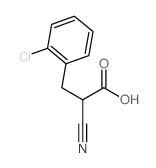 Benzenepropanoic acid,2-chloro-a-cyano- Structure