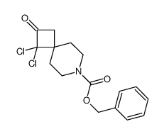 1,1-二氯-2-氧代-7-氮杂螺[3.5]壬烷-7-羧酸苄酯结构式