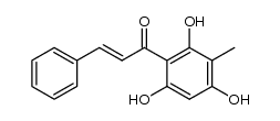 2',4',6'-trihydroxy-3'-methylchalcone结构式