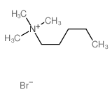 1-Pentanaminium,N,N,N-trimethyl-, bromide (1:1) structure
