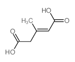 3-methylpent-2-enedioic acid结构式