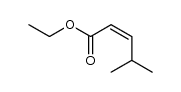 (Z)-ethyl 4-methyl-2-pentenoate Structure