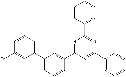2-[3'-溴[1,1'-联苯]-3-基]-4,6-二苯基-1,3,5-三嗪结构式