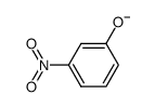 3-nitrophenolate anion Structure