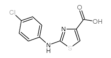 2-((4-氯苯基)氨基)噻唑-4-羧酸结构式