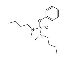 N,N'-Dibutyl-N,N'-dimethyldiamidophosphoric acid phenyl ester Structure