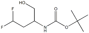 tert-butyl N-(4,4-difluoro-1-hydroxybutan-2-yl)carbamate Structure