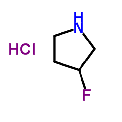 3-Fluoropyrrolidine hydrochloride (1:1) Structure