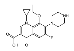 3-Quinolinecarboxylic acid, 1-cyclopropyl-8-ethoxy-6-fluoro-1,4-dihydro-7-(3-Methyl-1-piperazinyl)-4-oxo- picture