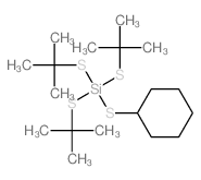 Silicotetrathioic acid,cyclohexyl tris(1,1-dimethylethyl) ester picture