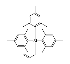prop-2-enyl-tris(2,4,6-trimethylphenyl)silane Structure