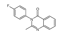 3-(p-fluorophenyl)-2-methyl-4(3h)-quinazolinon Structure