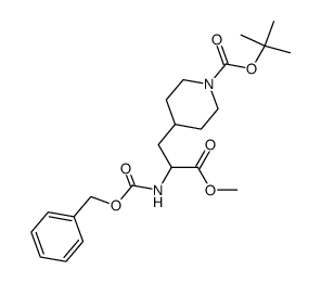 1-BOC-4-(2-CBZ-AMINO-2-METHOXYCARBONYL-ETHYL)PIPERIDINE Structure