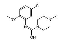 N-(5-chloro-2-methoxyphenyl)-4-methylpiperazine-1-carboxamide结构式