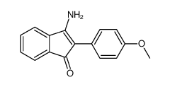 3-amino-2-(4-methoxyphenyl)-1-inden-1-one结构式