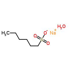 Sodium 1-hexanesulfonate hydrate (1:1:1) Structure