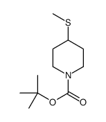 tert-butyl 4-(methylthio)piperidine-1-carboxylate Structure