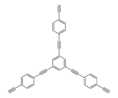 1,3,5-tris[2-(4-ethynylphenyl)ethynyl]benzene结构式