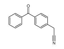 2-(4-benzoylphenyl)acetonitrile结构式