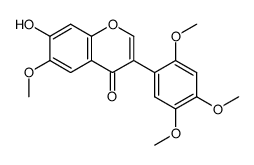 7-hydroxy-2',4',5',6-tetramethoxyisoflavone Structure