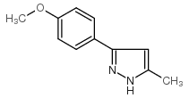 4-(5-甲基-1H-吡唑-3-基)苯甲醚结构式