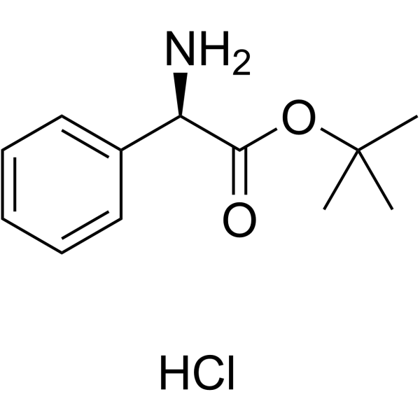 (R)-Phenylglycine tert-butyl ester hydrochloride Structure