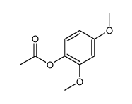 Acetic acid 2,4-dimethoxyphenyl ester结构式