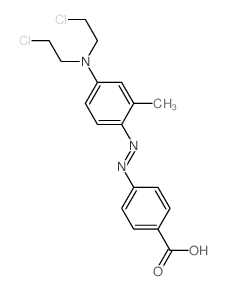 Benzoic acid,4-[2-[4-[bis(2-chloroethyl)amino]-2-methylphenyl]diazenyl]-结构式