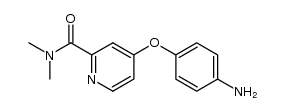 4-(4-氨基苯氧基)-N,N-二甲基吡啶-2-甲酰胺结构式
